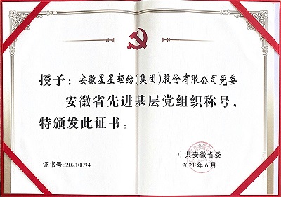 先進(jìn)基層黨組織證書